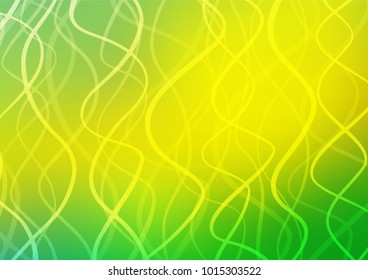 Light Green, Yellow vector abstract doodle pattern. Glitter abstract illustration with doodles and Zen tangles. The doodle design can be used for your web site.