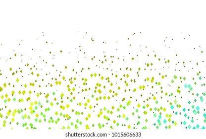 Light Green, Yellow vector abstract textured polygonal background. Blurry rectangular design. The pattern with repeating rectangles can be used for background.