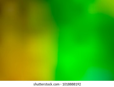 Light Green, Yellow vector abstract blurred background. A completely new color illustration in a vague style. A completely new design for your business.