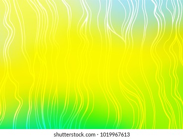 Light Green, Yellow vector abstract doodle texture. Glitter abstract illustration with doodles and Zen tangles. The pattern can be used for coloring books and pages for kids.