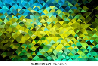 Light Green, Yellow vector abstract mosaic background. Colorful abstract illustration with gradient. The template can be used as a background for cell phones.