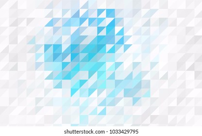 Light Green, Yellow vector abstract colorful background, which consist of triangles. Pattern with colored triangles on white background.