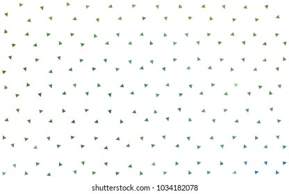 Light Green, Yellow vector abstract colorful background, which consist of triangles. Pattern with colored triangles on white background.