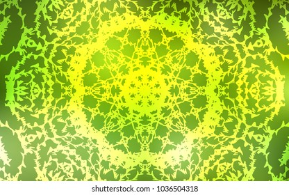 Light Green, Yellow vector abstract doodle template. Colorful illustration in abstract style with doodles created by child. Brand-new style for your business design.