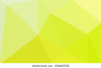 Light Green, Yellow vector abstract textured polygonal background. Blurry triangle design. Pattern can be used for background.