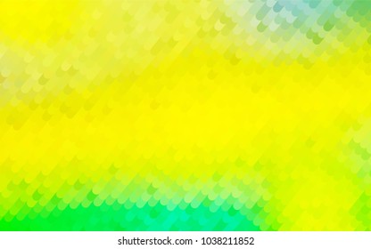 Light Green, Yellow vector abstract curved template. Creative geometric illustration in Origami style with gradient. Brand-new style for your business design.