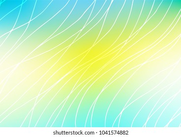 Light Green, Yellow vector abstract doodle pattern. Doodles on blurred abstract background with gradient. Brand-new style for your business design.