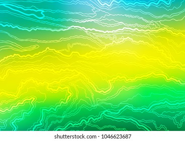 Light Green, Yellow vector abstract doodle texture. A completely new color illustration in doodle style. Hand painted design for web, leaflet, textile.