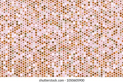 Light Green, Yellow vector abstract pattern with circles. Geometry template for your business design. Background with colored spheres.
