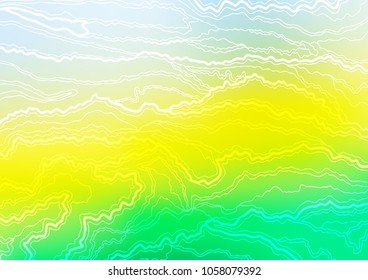 Light Green, Yellow vector abstract doodle background. An elegant bright illustration with lines in Natural style. A completely new design for your business.