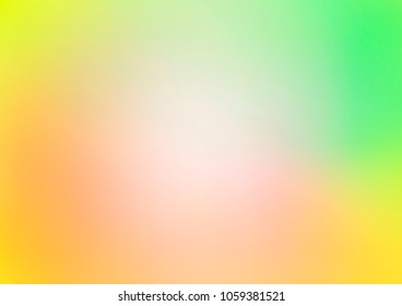Light Green, Yellow vector abstract bright template. Colorful abstract illustration with gradient. The elegant pattern can be used as part of a brand book.
