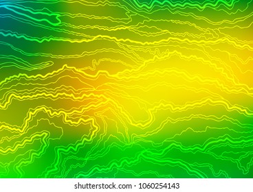 Light Green, Yellow vector abstract doodle template. Doodles on blurred abstract background with gradient. Hand painted design for web, wrapping, wallpaper.