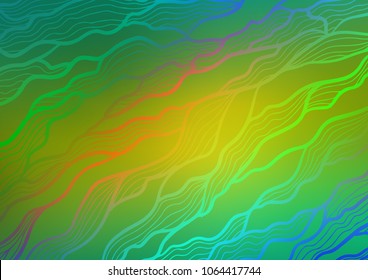 Light Green, Yellow vector abstract doodle texture. An elegant bright illustration with lines in Natural style. The pattern can be used for heads of websites and designs.