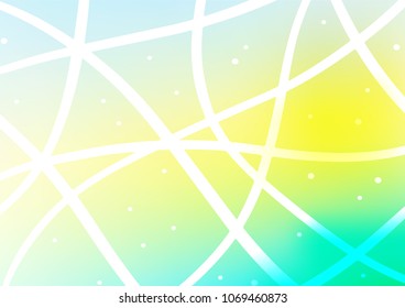 Light Green, Yellow vector abstract doodle pattern. Sketchy hand drawn doodles on blurred background. A completely new template for your business design.