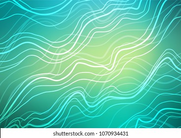 Light Green, Yellow vector abstract doodle pattern. A vague abstract illustration with doodles in Indian style. Hand painted design for web, leaflet, textile.