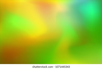 Light Green, Yellow vector abstract blurred layout. Colorful illustration in abstract style with gradient. Brand-new style for your business design.