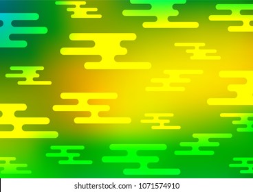 Light Green, Yellow vector abstract doodle pattern. A completely new color illustration in doodle style. Brand-new style for your business design.