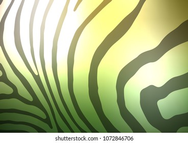 Light Green, Yellow vector abstract doodle pattern. Blurred decorative design in Indian style with Zen tangles. The template can be used as a background for cell phones.