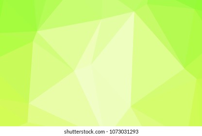 Light Green, Yellow vector abstract polygonal template. A sample with polygonal shapes. A completely new template for your business design.