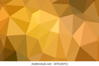 Light Green, Yellow vector abstract polygonal background. Geometric illustration in Origami style with gradient.  The template for cell phone's backgrounds.