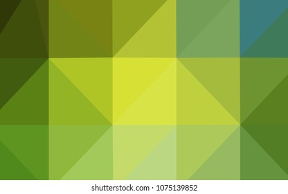 Light Green, Yellow vector abstract mosaic pattern. Polygonal abstract illustration with gradient. A completely new template for your business design.