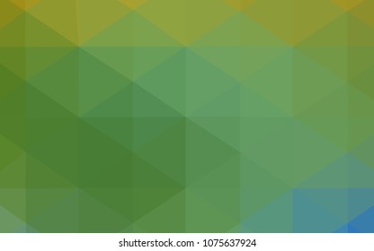 Light Green, Yellow vector abstract polygonal pattern. Shining colored illustration in a new style. A completely new template for your business design.