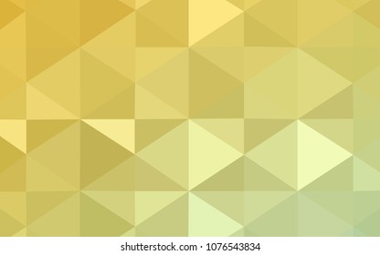 Light Green, Yellow vector abstract polygonal pattern. A sample with polygonal shapes. A new texture for your design.