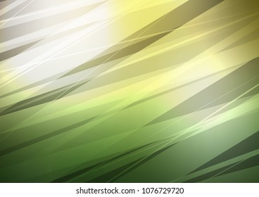 Light Green, Yellow vector abstract doodle pattern. Shining colored illustration with doodles in Zen tangle style. The pattern can be used for coloring books and pages for kids.