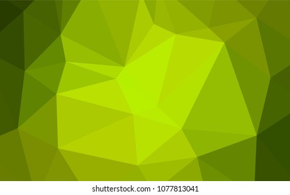 Light Green, Yellow vector abstract mosaic pattern. Modern geometrical abstract illustration with gradient. Brand-new design for your business.