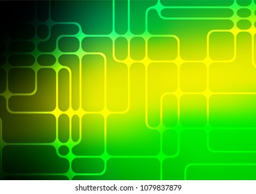 Light Green, Yellow vector abstract doodle background. Sketchy hand drawn doodles on blurred background. A new texture for your design.
