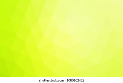 Light Green, Yellow vector abstract mosaic backdrop. Shining colored illustration in a new style. That new template can be used for your brand book.