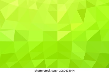 Light Green, Yellow vector abstract textured polygonal background. Blurry triangle design. Pattern can be used for background.