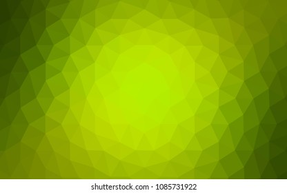 Light Green, Yellow vector abstract polygonal background. A sample with polygonal shapes. A new texture for your web site.