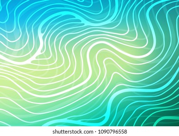 Light Green, Yellow vector abstract doodle background. Geometric doodle illustration in Origami style with gradient. The pattern can be used for coloring books and pages for kids.