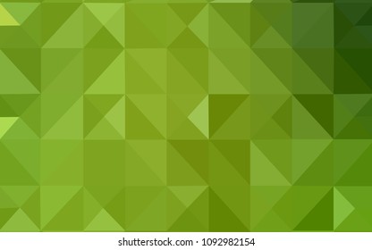 Light Green, Yellow vector abstract polygonal background. Colorful abstract illustration with triangles. Brand new design for your business.