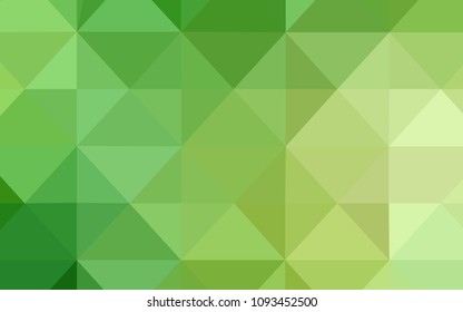 Light Green, Yellow vector abstract polygonal background. Colorful abstract illustration with triangles. The best triangular design for your business.