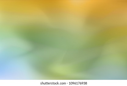 Light Green, Yellow vector abstract blurred background. An elegant bright illustration with gradient. The textured pattern can be used for background.