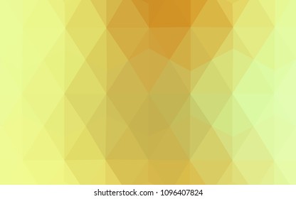 Light Green, Yellow vector abstract polygonal background. Creative illustration in halftone style with triangles. Polygonal design for your web site.