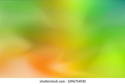 Light Green, Yellow vector abstract bright pattern. Shining colored illustration in a brand-new style. The blurred design can be used for your web site.