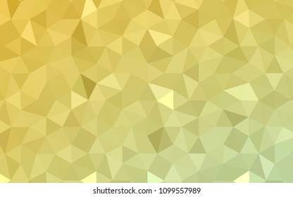 Light Green, Yellow vector abstract polygonal pattern. Shining polygonal illustration, which consist of triangles. Brand new style for your business design.