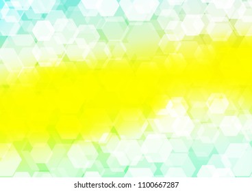 Light Green, Yellow vector abstract polygonal background. An elegant bright illustration with gradient. The template can be used as a background for cell phones.
