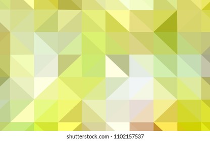 Light Green, Yellow vector abstract mosaic backdrop. Modern abstract illustration with triangles. Brand new style for your business design.