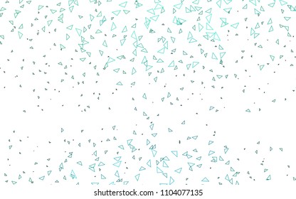 Light Green, Yellow vector abstract colorful background, which consist of triangles. Pattern with colored triangles on white background.