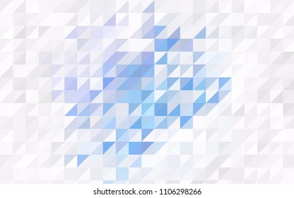 Light Green, Yellow vector abstract colorful background, which consist of triangles. Pattern with colored triangles on white background.