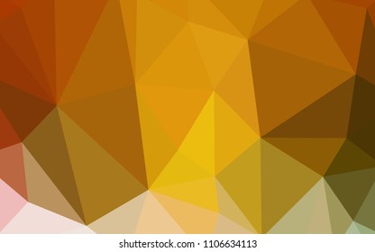 Light Green, Yellow vector abstract polygonal pattern. Shining colorful illustration with triangles. A completely new design for your leaflet.
