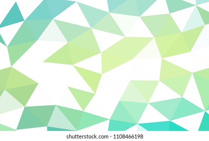 Light Green, Yellow vector abstract polygonal abstract polygonal. An elegant bright illustration with gradient. The textured pattern can be used for background.