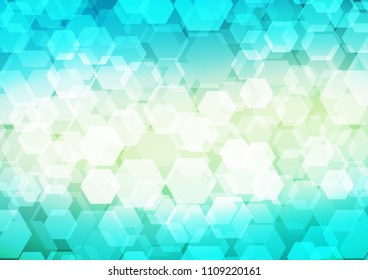 Light Green, Yellow vector abstract mosaic pattern. A vague abstract illustration with gradient. A completely new template for your business design.
