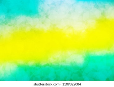 Light Green, Yellow vector abstract mosaic template. Colorful abstract illustration with gradient. Brand new style for your business design.
