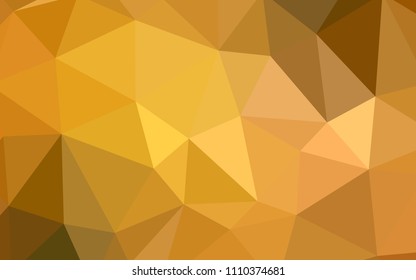 Light Green, Yellow vector abstract mosaic background. Colorful illustration in polygonal style with gradient. Completely new template for your banner.