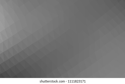 Light Green, Yellow vector abstract mosaic background. Creative illustration in halftone style with gradient. Triangular pattern for your business design.